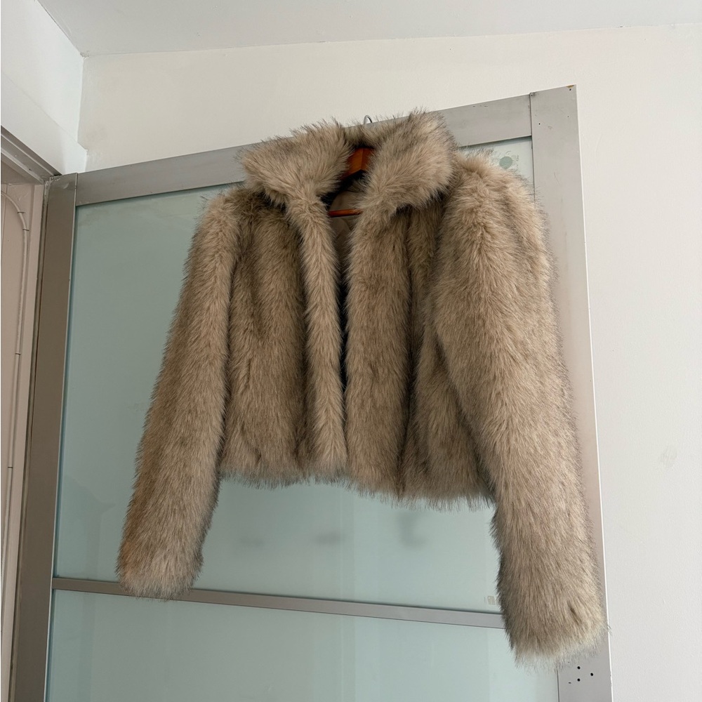 H&M Women's Teddy Jacket - Brown